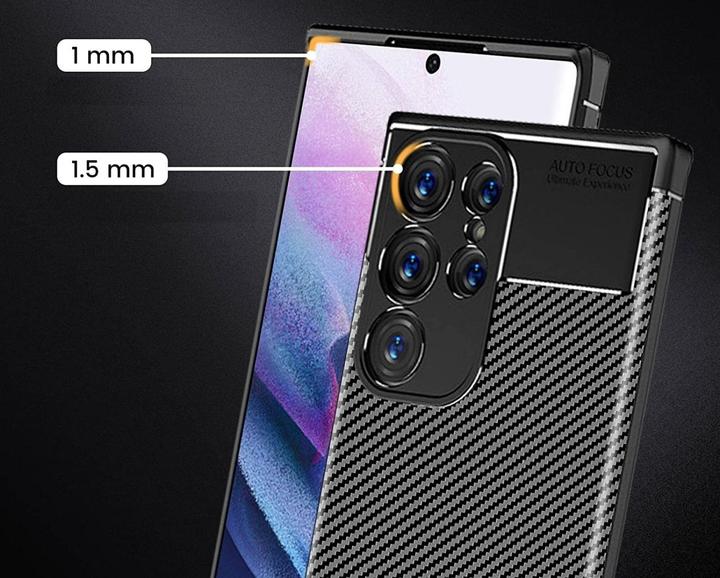 Immagine prodotto Screenguard Custodia TPU Carbon Design (Samsung Galaxy S23 Ultra)