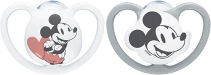Image du produit NUK Sucette en silicone Disney Minnie Mouse Space, 0-6 mois, 2 pièces, grise & blanche (2 x, jusqu'à 6 M.)