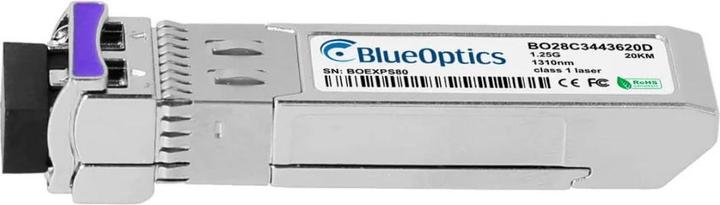 Actual product image BlueOptics BO28C4334640DIN cSFP Bidi Transceiver 1000BASE-2BX-D 40KM industrial