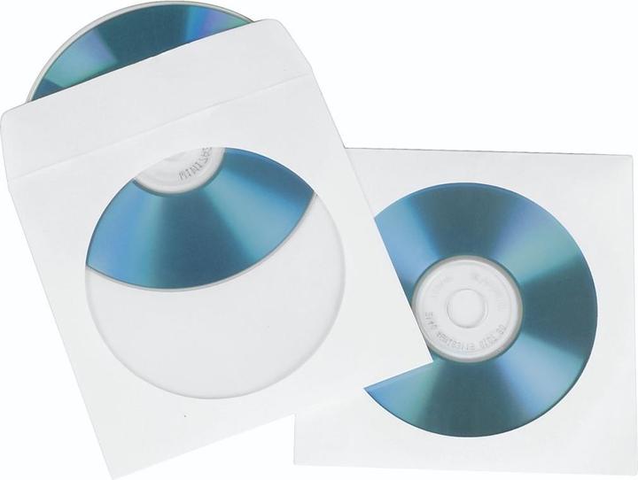 Produktbild Hama CD-/DVD-Papier-Schutzhüllen, Weiss