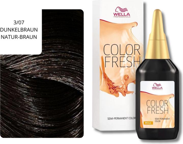 Produktbild Wella Color Fresh (3/07 Dunkelbraun Natur-Braun)