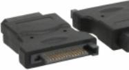Actual product image InLine 4-pin Molex power adapter to SATA power