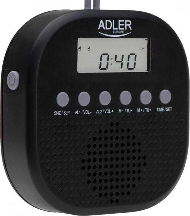 Produktbild Adler Interactive solution | Waterproof universal radio | AD 1912 | Alarm function | Black (FM)