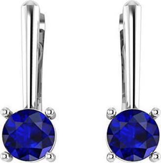 Beneto Exclusive - Silver earrings with sapphires SAFAGUC1931 (L)