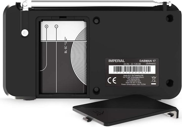 Produktbild Imperial DABMAN 17 DAB+ / FM Stereo Radio Schwarz (DAB+, FM, UKW, Bluetooth)