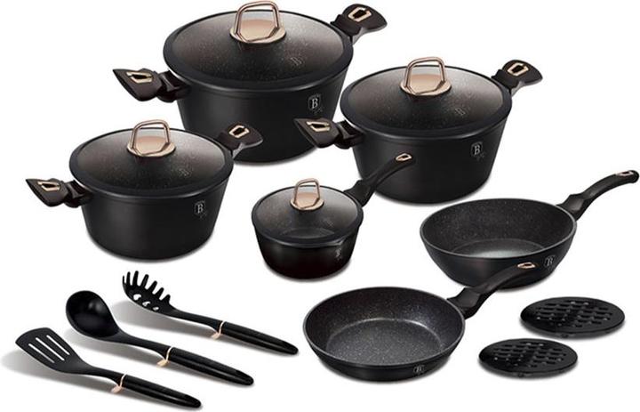 Produktbild BerlingerHaus Black Rose Collection (28 cm, Pfannenset + Topfset, Aluminium)