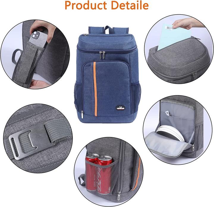 Actual product image Mcxkj Cooling Backpack 28L, Blue (28 l)