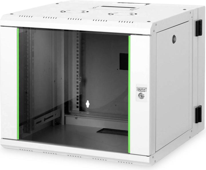 Actual product image Digitus Wall Mounting Cabinet Unique Series - double sectioned, pivoted (10.87 RU, 19 inch rack)