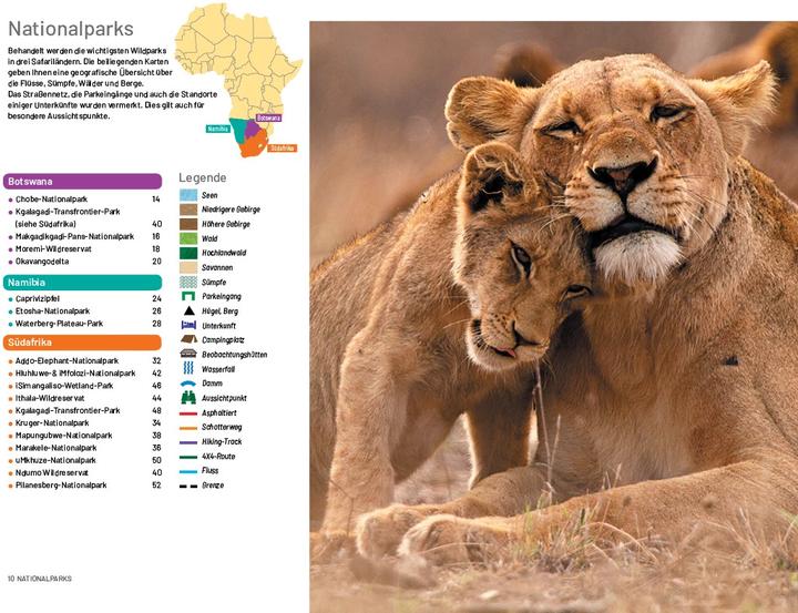 Actual product image Afrika Safari Media Safari-Reiseführer Südliches Afrika (German, Ruud Troost, 2023)