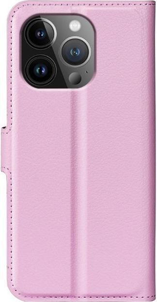 Produktbild MU Classic Litchi Leder Bookcover Series (Apple iPhone 15 Pro)