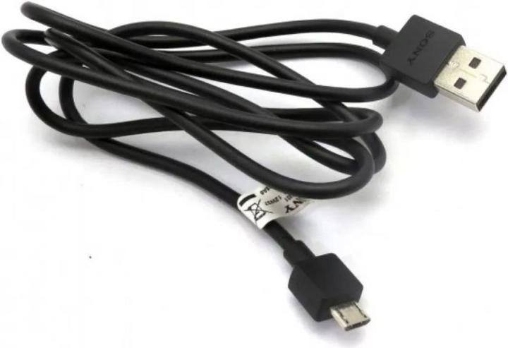 Sony USB cable ORG Xperia Z / Z1 / Z2 / Z3 / Z5 microUSB (EC803) black (1M) (1 m, USB 3.0)