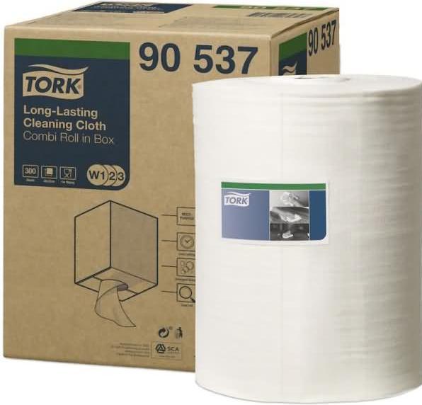 Actual product image Tork Durable cleaning wipes White W1/2/3 90537 (1 x)