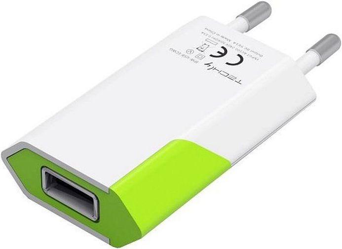 Actual product image Techly Slim USB charger 5V/1A (USB 2.0)