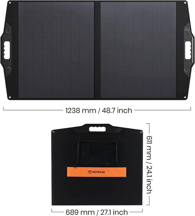Actual product image FlexSolar 100W solar panel, foldable (100 W)