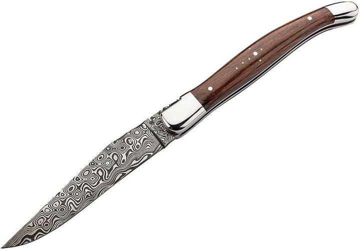 Produktbild Fontenille Pataud Laguiole Messer TRADITIONAL DAMAST, rostfreier Rosendamast, Eisenholzschalen, Ede