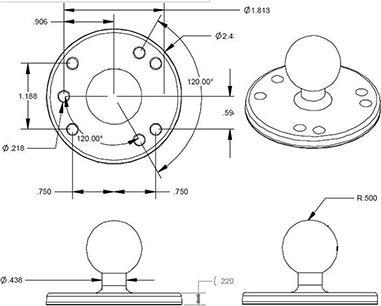 Produktbild Rammount Montagebasis