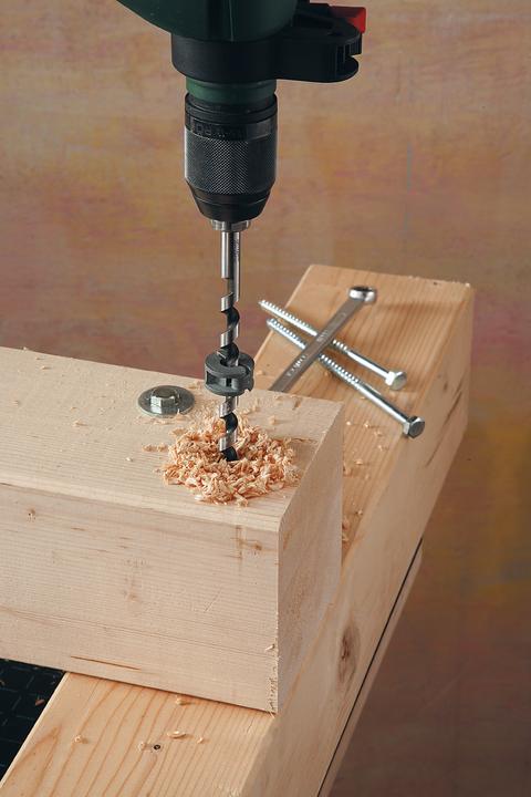 Produktbild wolfcraft wolfcraft 1 Univ.-Tiefenstopp-Set 3-tlg. ø6,8,10mm (6, 8, 10 mm)