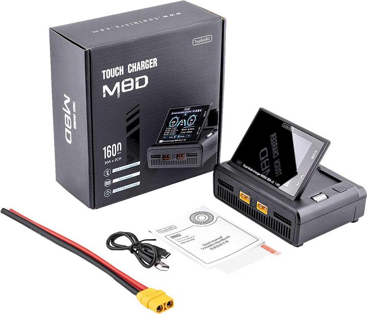 Produktbild Toolkitrc Dual-Ladegerät M8D 1600W DC, 1-8S