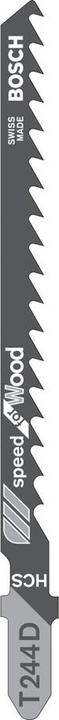 Produktbild Bosch Professional Zubehör Stichsägeblatt T 244 D Speed for Wood, 5er-Pack