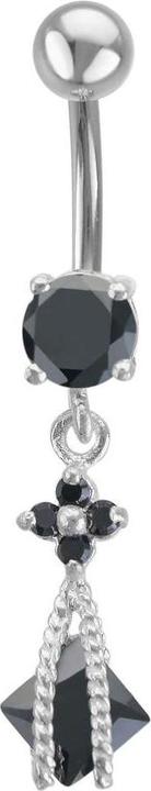 Bijouteria Bauchpiercing (Edelstahl, Silber 925, Zirkonia)
