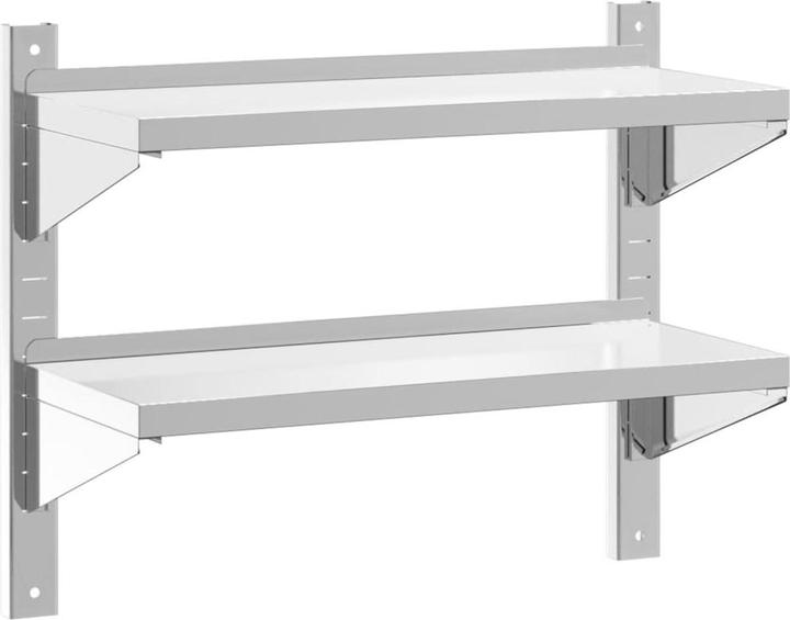 Produktbild VidaXL Wandregal mit 2 Böden Edel (75 x 30 x 60 cm)