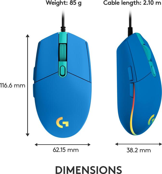 Actual product image Logitech G G203 (Cable)