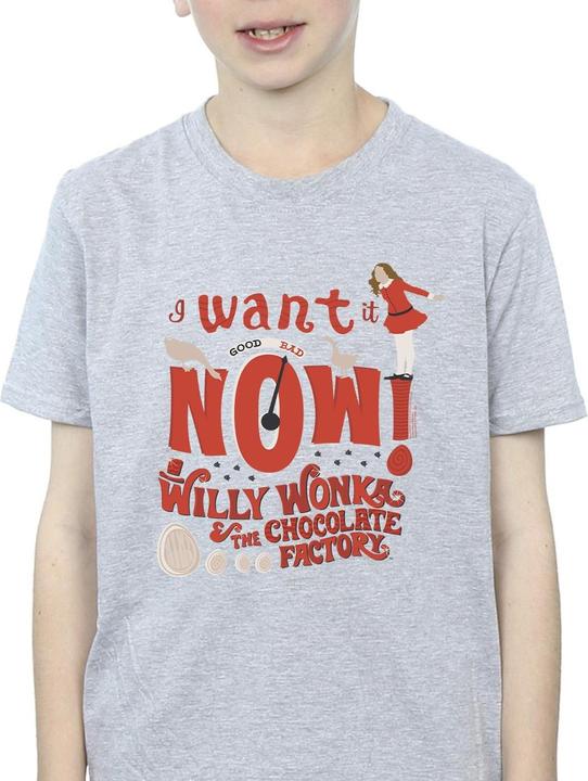 Immagine prodotto Willy Wonka & the Chocolate Factory Verruca Salt I Want It Now Maglietta Ragazzi (140, 146)