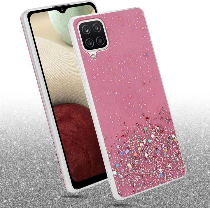 Actual product image Cadorabo TPU cover sparkling glitter (Samsung Galaxy M12, Samsung Galaxy A12)