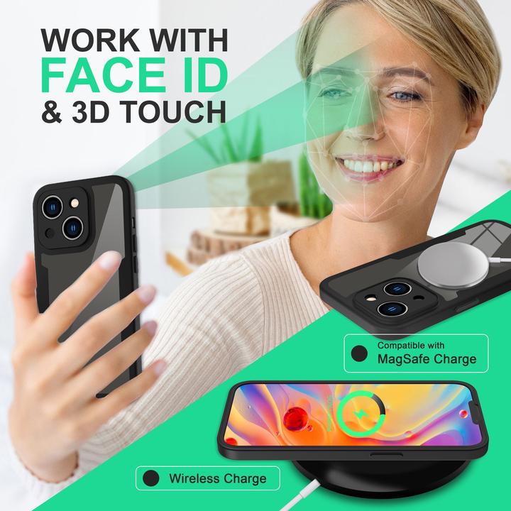 Produktbild Nalia Klare 360 Grad Hybrid Hülle (Apple iPhone 14 Plus)