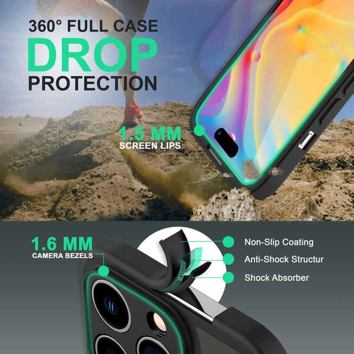 Immagine prodotto Nalia Busta ibrida trasparente a 360 gradi (Apple iPhone 14 Pro Max)