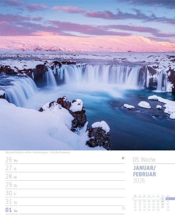 Immagine prodotto Island - Die Insel aus Feuer und Eis - Wochenplaner Kalender 2026 (25 x 33 cm, Copertina rigida, Tedesco)