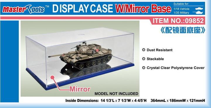 Image du produit Master Tools Boîtier d'affichage avec base miroir 364x186x121mm WxL