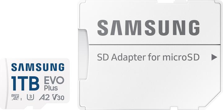 Actual product image Samsung EVO Plus (1000 GB, microSDXC, U3, UHS-I)