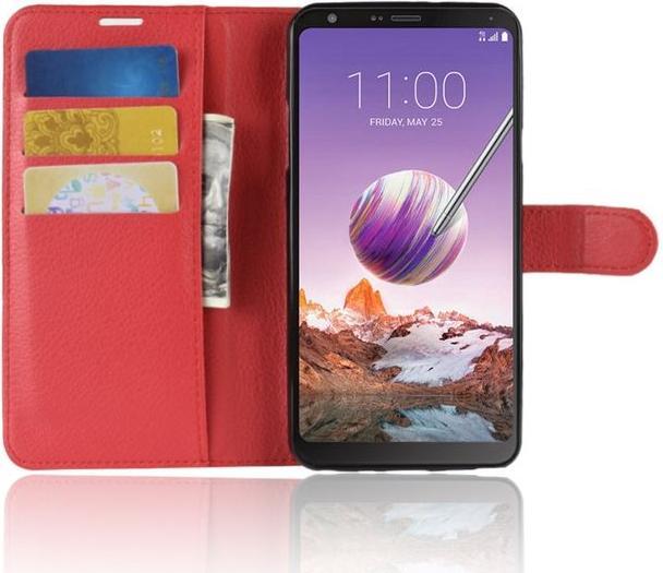 Actual product image MU Classic Litchi Leather Bookcover Series (LG Stylo 4, LG Q Stylus)