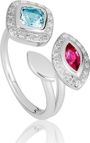 Produktbild Breuning RING - ED.TOP.HELL/E.ROSA TURMALIN/Brill. 0,24 Ct. H/si (51, 585/14 K Gold)