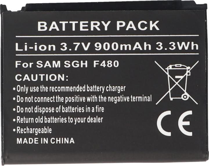 Actual product image Samsung Akku SGH-F480, AB553446CE