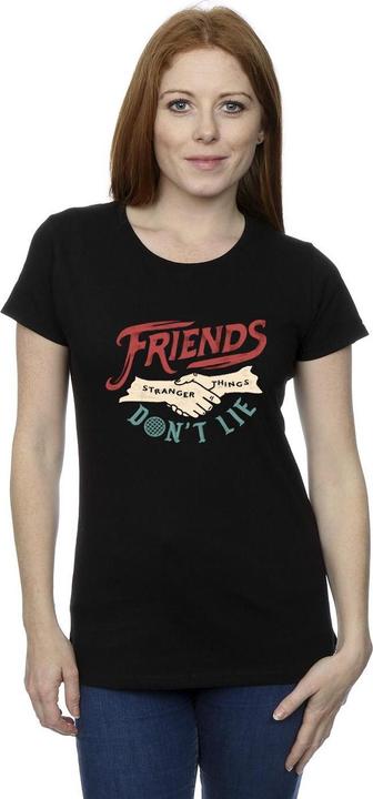 Image du produit Netflix - T-shirt STRANGER THINGS FRIENDS DON'T LIE HANDS - Femme (M)