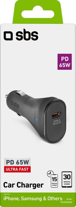 Image du produit SBS Chargeur allume-cigare USB-C PD 65W