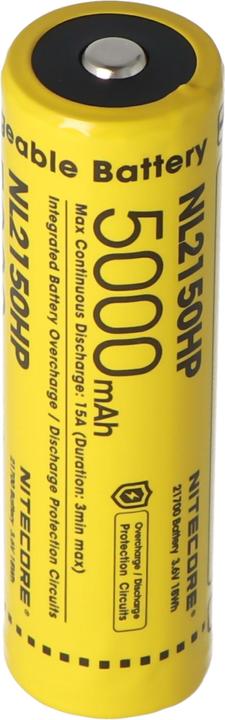Actual product image Nitecore Li-Ion battery type 21700 - 5000mAh - NL2150HP