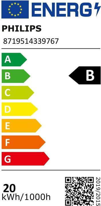 Energie-Label Philips Master LEDtube (G13, 20 W, 3700 lm, 1 x, B)