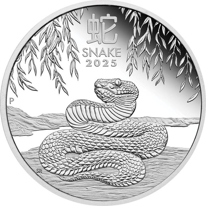 Produktbild The Perth Mint Silber Lunar III 1 oz PP - Schlange 2025 (999.90, 2025)