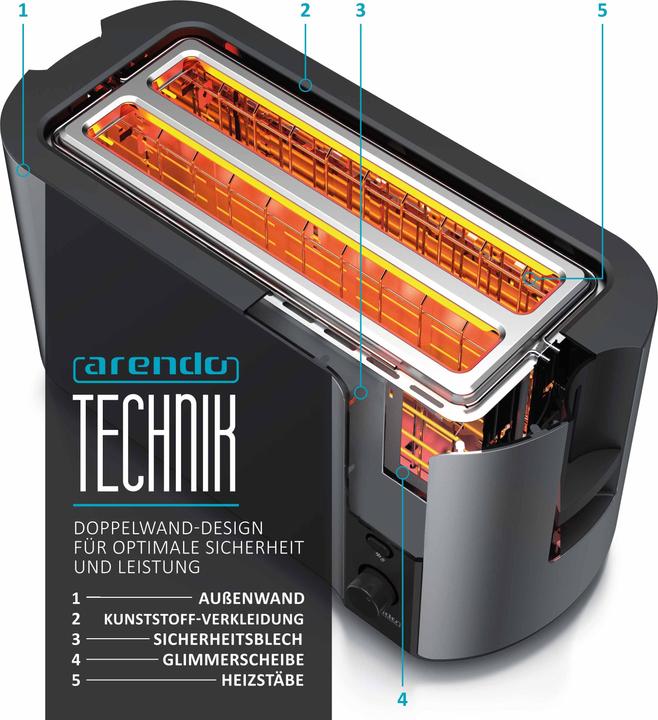 Actual product image Arendo Toaster