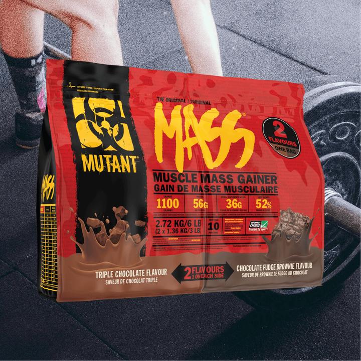 Image du produit Mutant Mass Dual Chamber Bag, sachet de 2720 g (Triple Chocolat, Brownie au caramel au chocolat, 1 pcs, 2720 g)