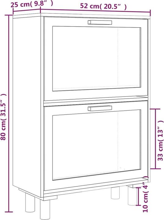 Image du produit VidaXL Martha (52 x 25 x 80 cm)