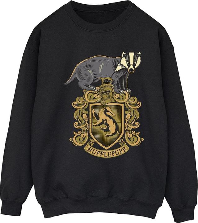 Actual product image Womens/Ladies Hufflepuff Sketch Crest Sweatshirt (M)