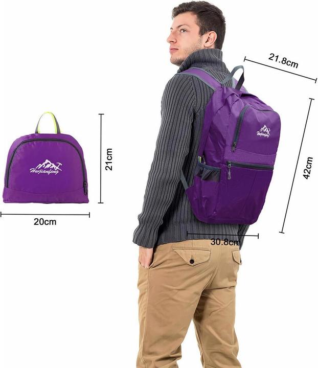 Image du produit Intirilife Sac à dos pliable violet (36 l)