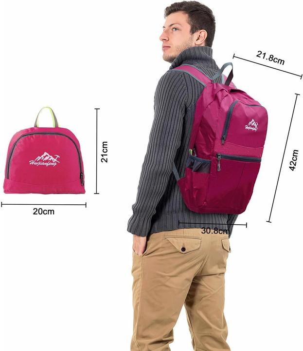 Immagine prodotto Intirilife Zaino pieghevole in rosa (36 l)