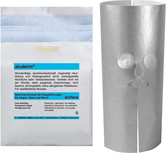 Produktbild Söhngen aluderm- aluface Gesichtsmaske, Einzeln, steril verpackt