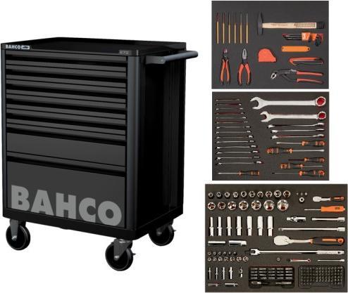 Bahco Carrello portautensili con 7 cassetti e 216 attrezzi (1472K7BKFF15SD) (216 x)