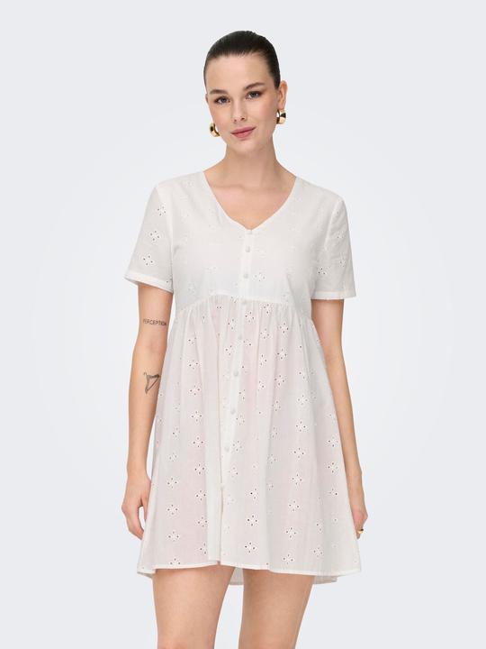 Produktbild JdY Normal geschnitten V-Ausschnitt Voluminöser Armschnitt Midikleid Kleid (XS)